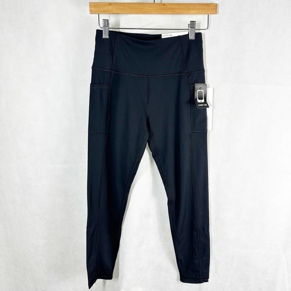 Gottex Studio Emma Pocket Leggings Black Size Small Peach Collection - Picture 1 of 12